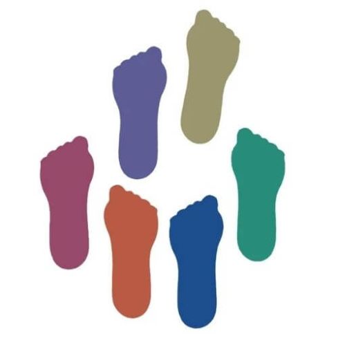 Dawson Sports Floor Marker - Feet (Pack of 12)