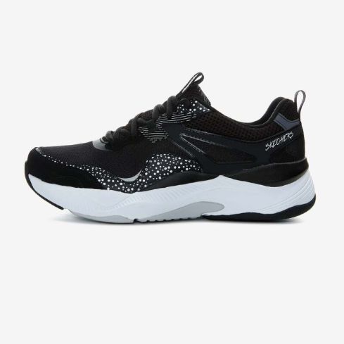 Skechers Women Mira Sports Shoes Black White