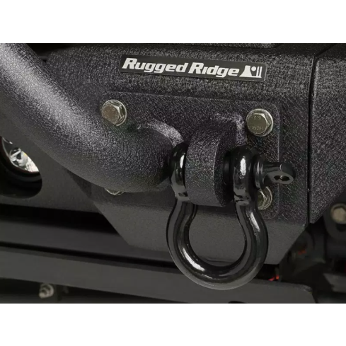 Rough Country Rugged Ridge D-ring Shackles, 3/4-inch, Black, Pair