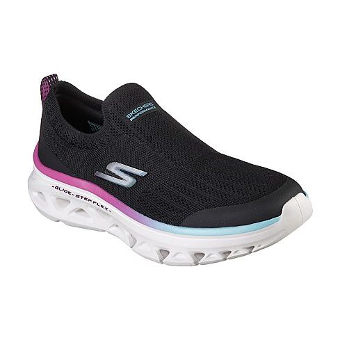 Skechers Women Go Run Glide-Step Flex Performance Shoes Black Multi