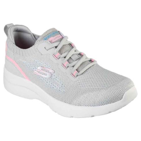 Skechers Women Dynamight 2.0 Sports Shoes Light Gray Pink