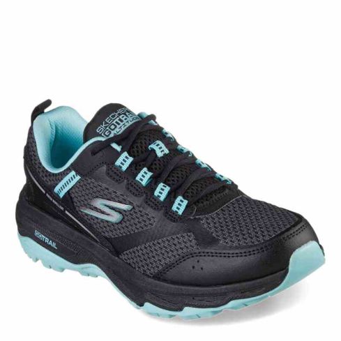 Skechers Go Run Trail Altitude Shoes for Women in Black Aqua