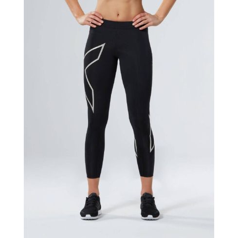 2XU WA4174B-Core Compression 7/8 Tights-BLK/SIL