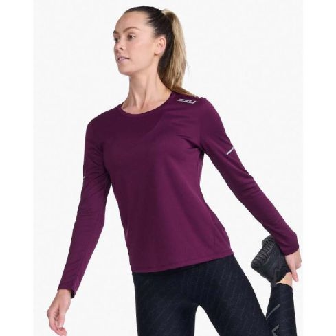 2XU Women's Aero Long Sleeve T-shirt -Purple 