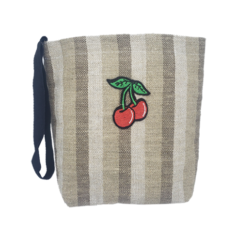 Pamplemousse Embroidered Cherry Washable Car Trash Bag