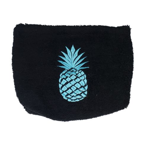 Pamplemousse Beach Pouch with Pineapple Embroidery