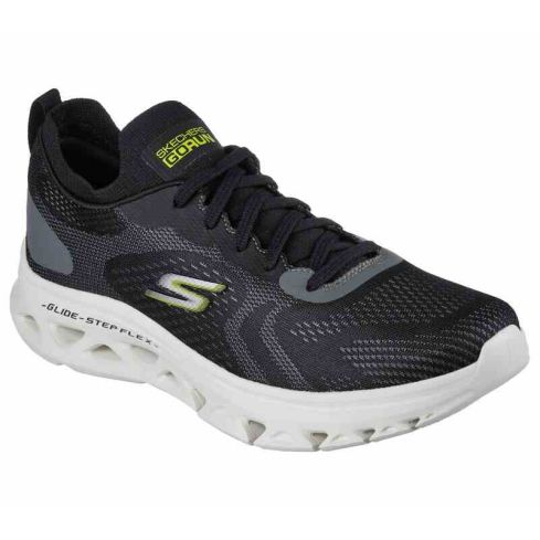 Skechers Men Go Run Glide-Step Flex Performance Shoes Black Lime