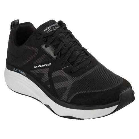 Skechers Men D'Lux Fitness Sports Shoes Black White