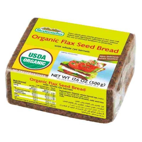 Mestemacher Organic Flaxseed Bread 500g