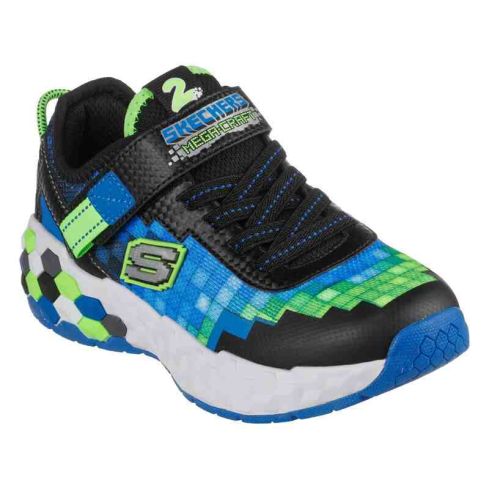 Skechers Children Mega-Craft 2.0 Sports Shoes Blue Black Lime