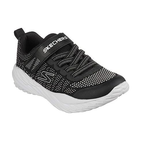 Skechers Children Nitro Sprint Sports Shoes Black Silver