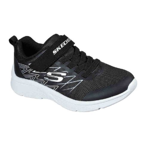 Skechers Children Microspec Sports Shoes Black Silver