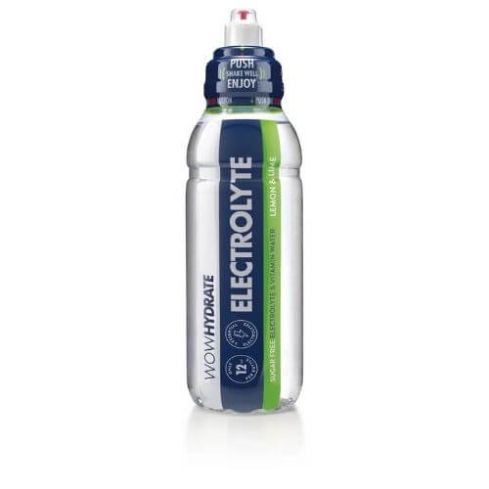 WOW Hydrate Electrolyte & Vitamin Water - Lemon & Lime 500ml