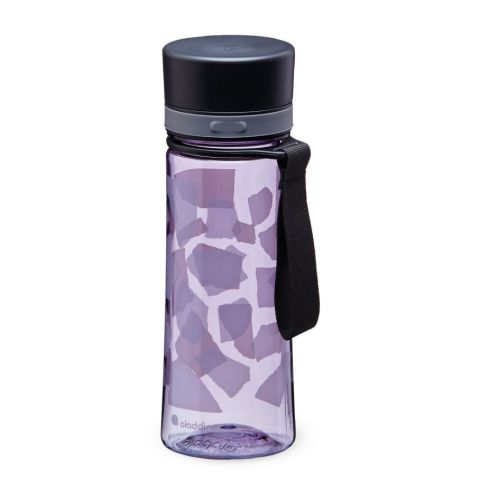 Aladdin Aveo Water Bottle 0.35L Violet Purple Animal Print