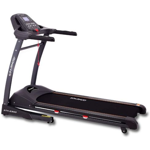 Sparnod Fitness STH-5300 (2.75 Hp Dc Motor) Auto Incline Treadmill With Heart Rate Sensor