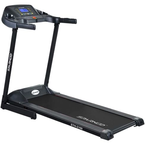 Sparnod Fitness (2 Hp Dc Motor) Lcd Display With Hydraulic Folding Treadmill