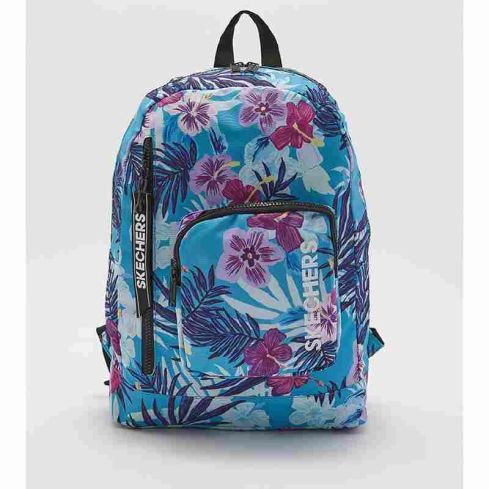 Skechers Multi Small Flower and Leaf Print Backpack