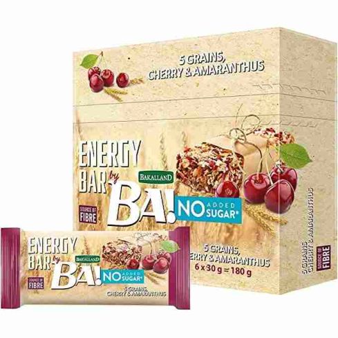 Bakalland Crunchy Energy Bar No Sugar Cherry & Amaranthus