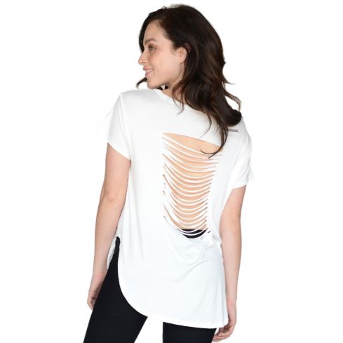 Judson & Co  Women's Slashed Back Active T-Shirt