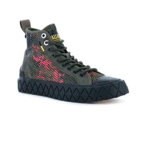 Palladium Palla Ace Sply Mid 2 Olive Night Camo Shoes