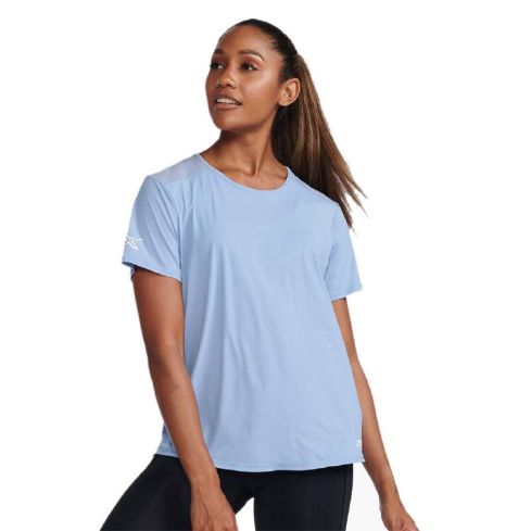 2XU Women's Motion MESH Short Sleeve T-shirt-Forever/White 