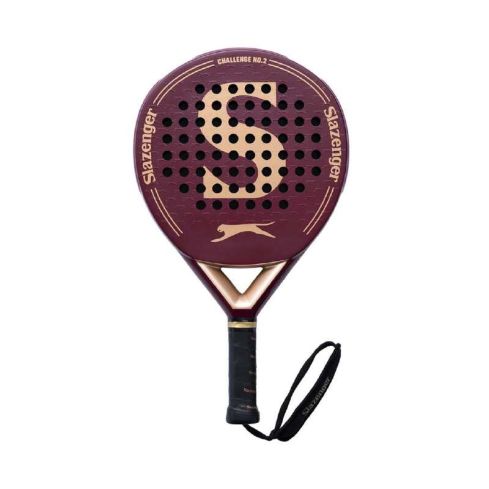 Slazenger Padel Racket Challenge No 2 Round 12K Karbon - Harvard Red