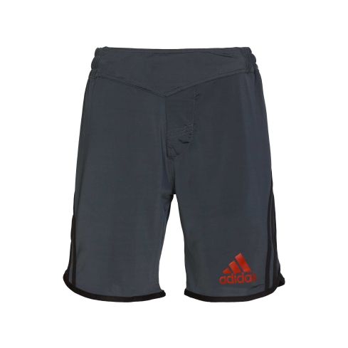 Adidas Men's MMA BJJ Short - Dark Grey/Red