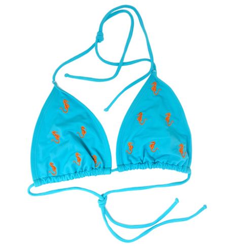 Gant Women's Embroidered Seahorse Bikini Top, Size S