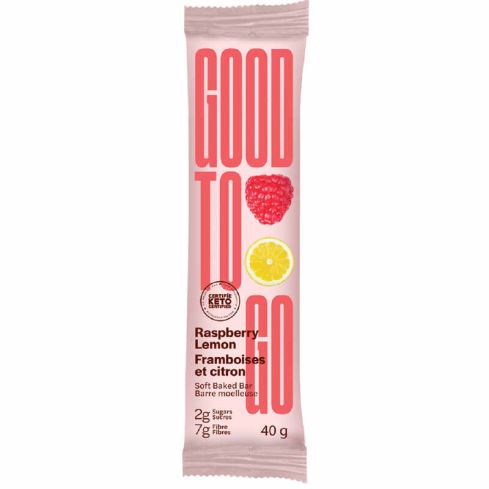 Good To Go Soft Backed Raspberry Lemon Keto Bar 40 grams