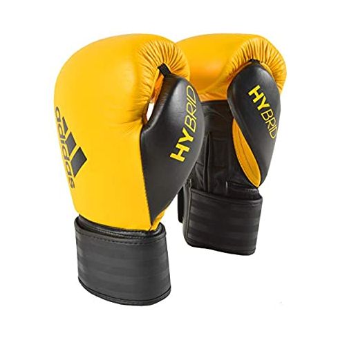 Adidas Hybrid 200 Boxing Glove - Yellow/Black,10-oz