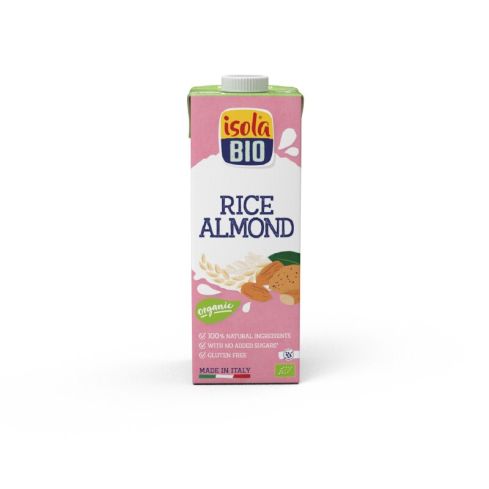 Isola Bio 100% Organic Rice Almond Plant Based Milk 1L