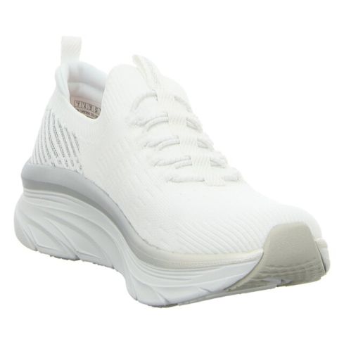 Skechers Women D'Lux Walker Sports Shoes White/Silver