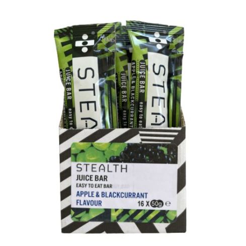 Stealth Juice Bar Apple & Blackcurrant 16 x 50g