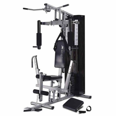 Marshal Fitness Multi use Home Gym with 150 LBs Weight Stack and Cover