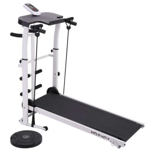 Marshal Fitness Manual Treadmill with Sit-Up Function, Ropes and Twister | MFLA-407-4