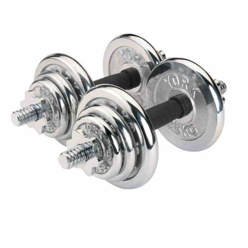 York Fitness York Fitness 20 KG Chrome Dumbbell Set