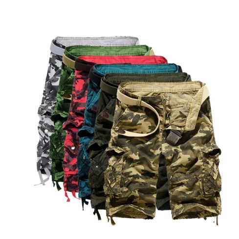 Multi Color Fashionable Camo Men Shorts 