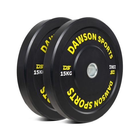 Dawson Sports Rubber Bumper Plates  (w/ upturned ring) - 15kg