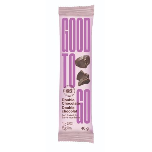 Good To Go Soft Backed Double Chocolate Keto Bar 40 grams