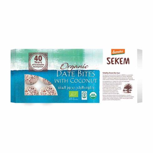 Sekem Organic Date Bites With Coconut 120g