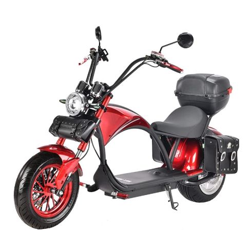 White Siberia Wild Wheel Red 3950W Electric Bike for Adults 