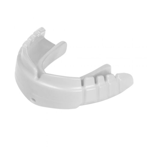 Opro Mouthguard Snap-Fit Braces Full Pack+Strap  White