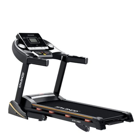 Sparnod Fitness (2 Hp Dc Motor) Foldable Sturdy Treadmill With Shock Absorption