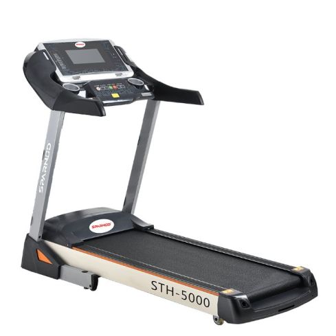 Sparnod Fitness Sth-5000 (2.5 Hp Dc Motor) Treadmill Anti-slip Running Belt With Hi-fi Speakers