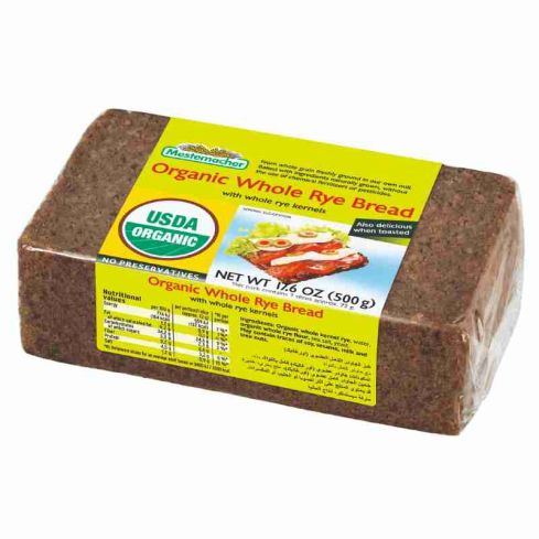 Mestemacher Organic Whole Rye Bread 500g