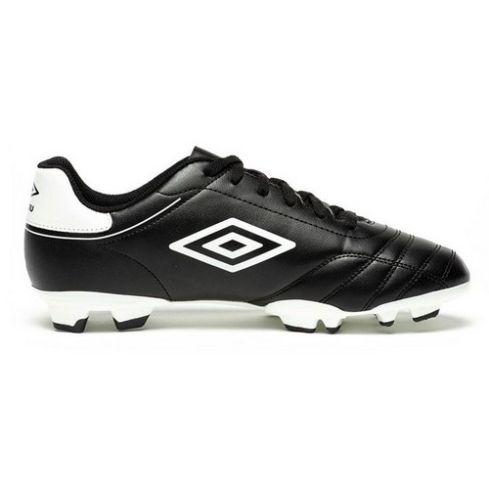 Umbro Classico VIII FG Men Football Shoes in Black / White / Vermillion