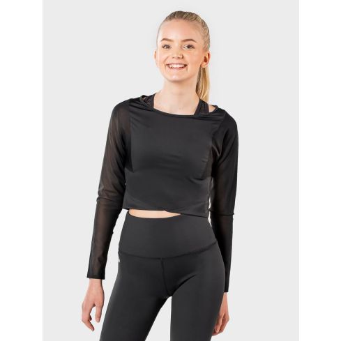 Workout Empire - Power Long Sleeve Cropped Top