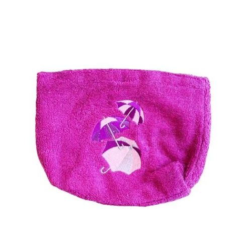 Pamplemousse Purple  Pouch with Umbrella Embroidery-Purple 