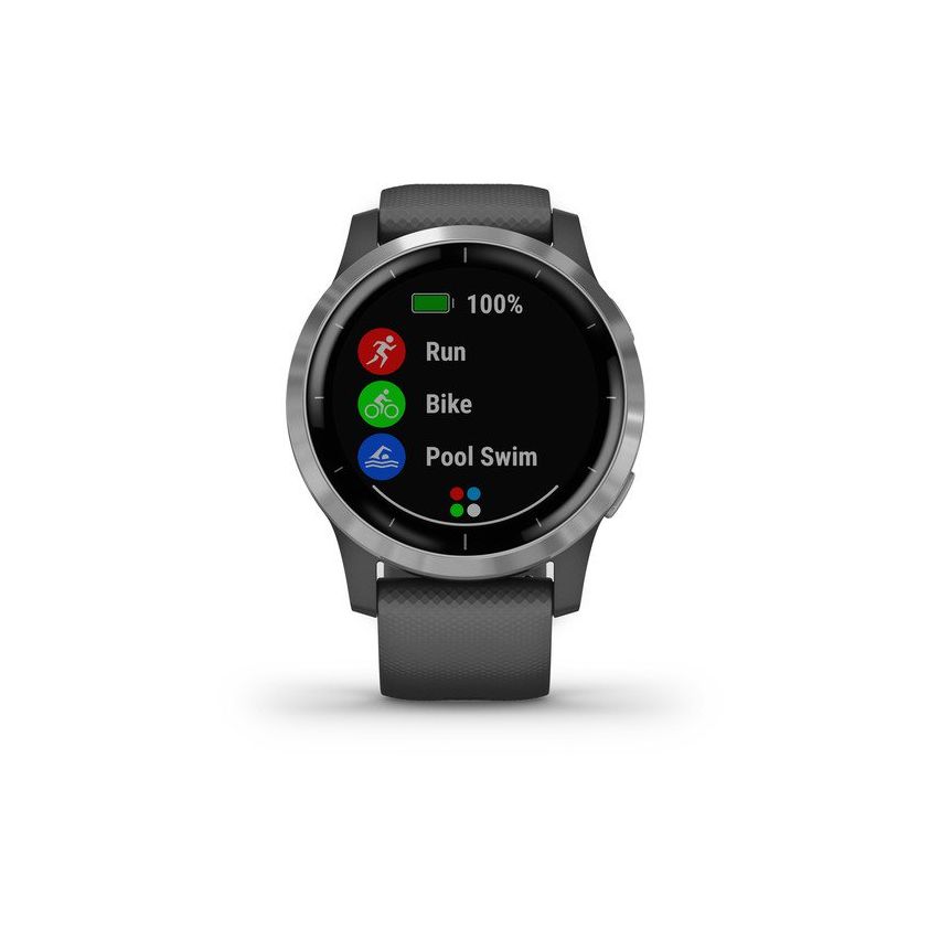 Garmin Vívoactive 4 45mm Shadow Grey With Silver Hardware