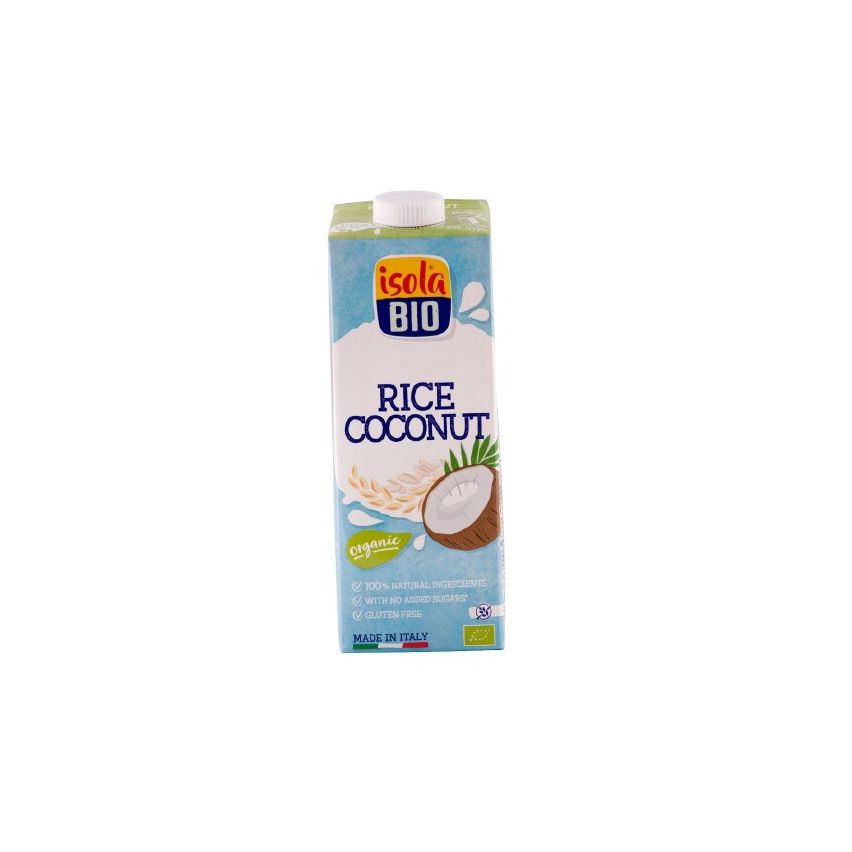 Isola Bio 100% Organic Rice Coconut Plant Based Milk 1L